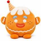 Braveliq™ Cone Frosting Gingerbread Man Plush Christmas Ornament