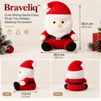 Braveliq™ Sitting Santa Claus Plush Holiday Decor