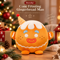 Braveliq™ Cone Frosting Gingerbread Man Plush Christmas Ornament