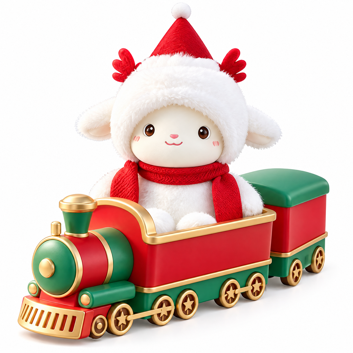 Braveliq™ Christmas Express Lamb Train Tabletop Figurine