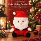 Braveliq™ Sitting Santa Claus Plush Holiday Decor