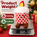 Braveliq™ Smiling Christmas Candle Plush with Dangling Legs
