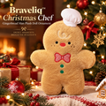 Braveliq™ Christmas Chef Gingerbread Man Plush Doll