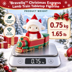 Braveliq™ Christmas Express Lamb Train Tabletop Figurine